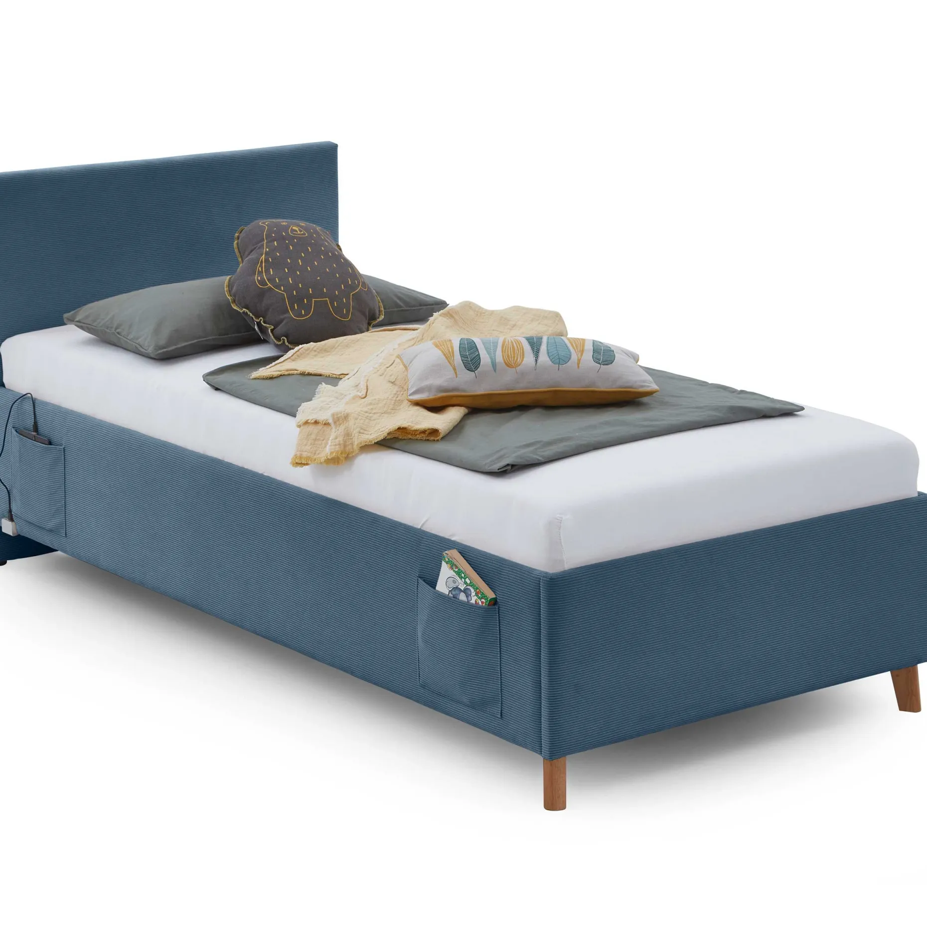 Doppelbett Cool | 140 x 200 cm | Design Blau
