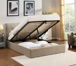Doppelbett Corbi mit Lagerung 160x200 - Sand