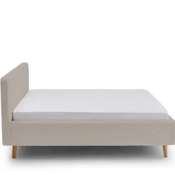 Doppelbett Dalila 160x200cm Teddystoff - beige