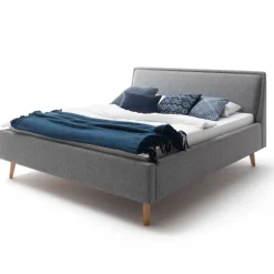 Doppelbett Estee 160x200cm - grau/eiche