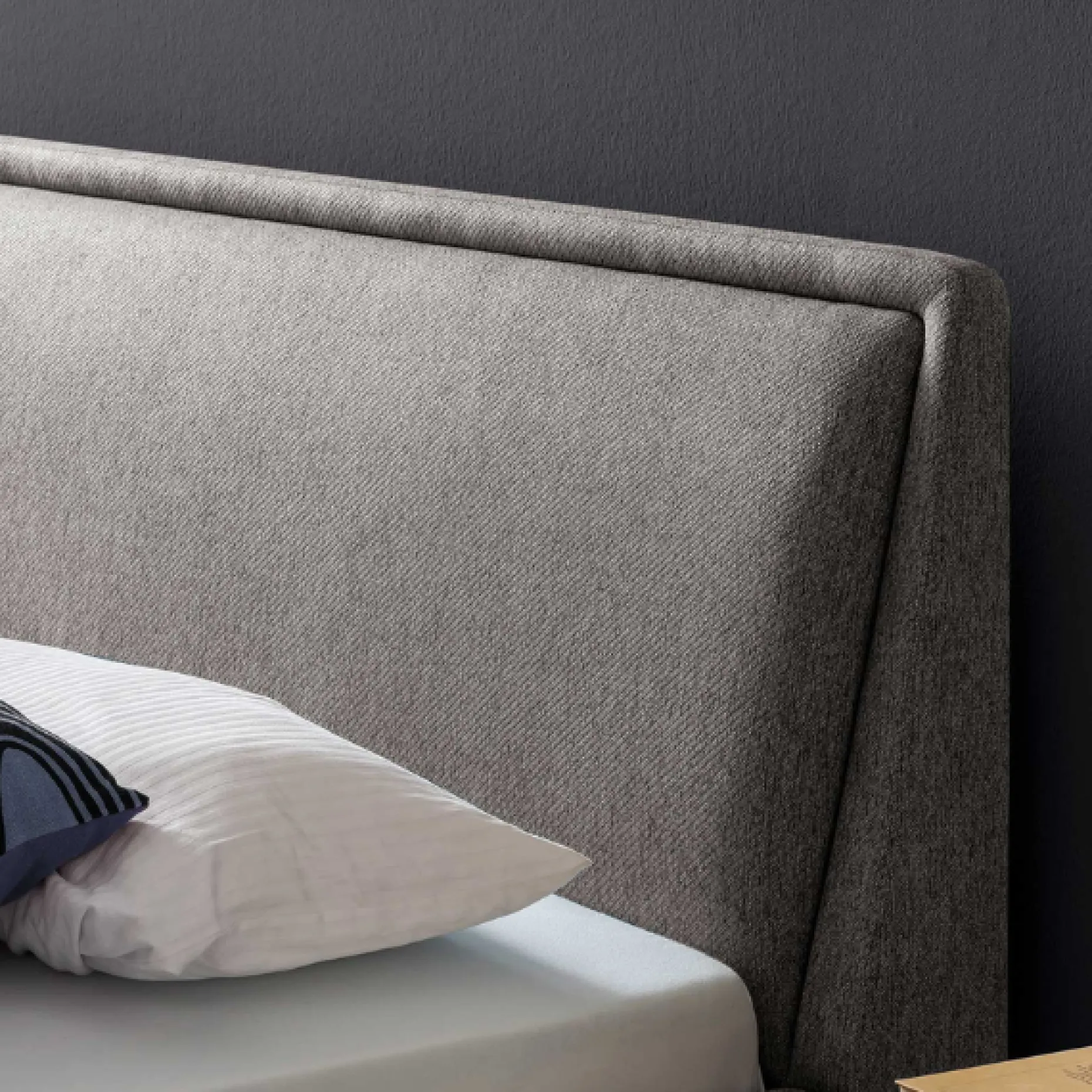 Doppelbett Estee 180x200cm - grau/eiche
