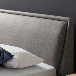 Doppelbett Estee 160x200cm - grau/schwarz