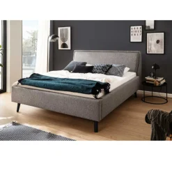 Doppelbett Estee 180x200cm - grau/schwarz