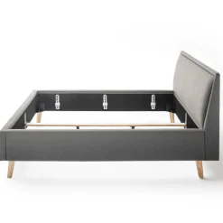 Doppelbett Estee 140x200cm - hellgrau/ocker