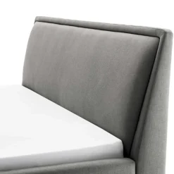 Doppelbett Estee 180x200cm - hellgrau/schwarz