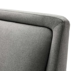 Doppelbett Estee 180x200cm mit Stauraum - hellgrau/ocker