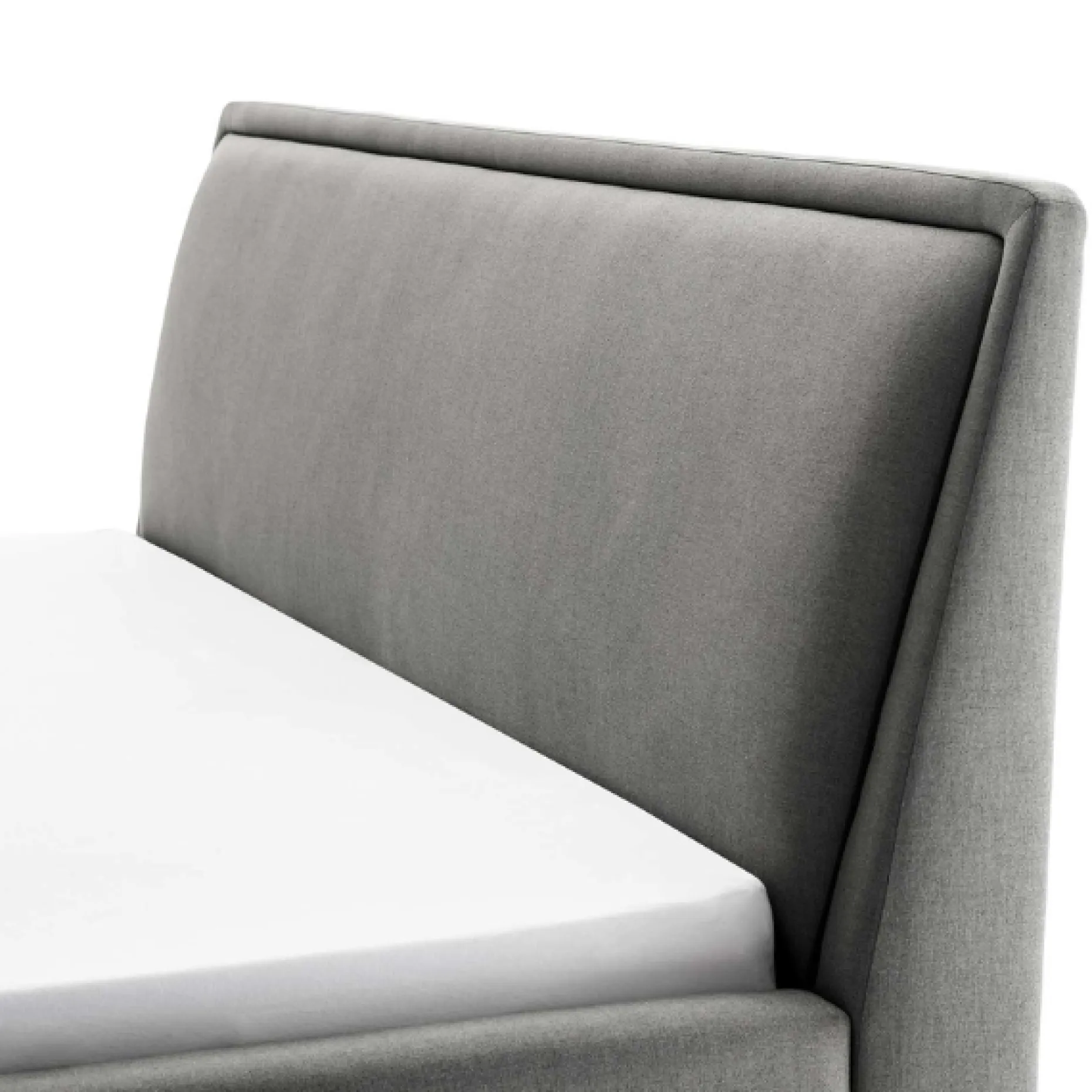 Doppelbett Estee 160x200cm mit Stauraum - hellgrau/schwarz