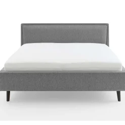 Doppelbett Estee 160x200 mit Stauraum - grau/schwarz