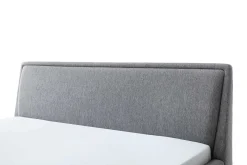 Doppelbett Estee 160x200 mit Stauraum - grau/schwarz