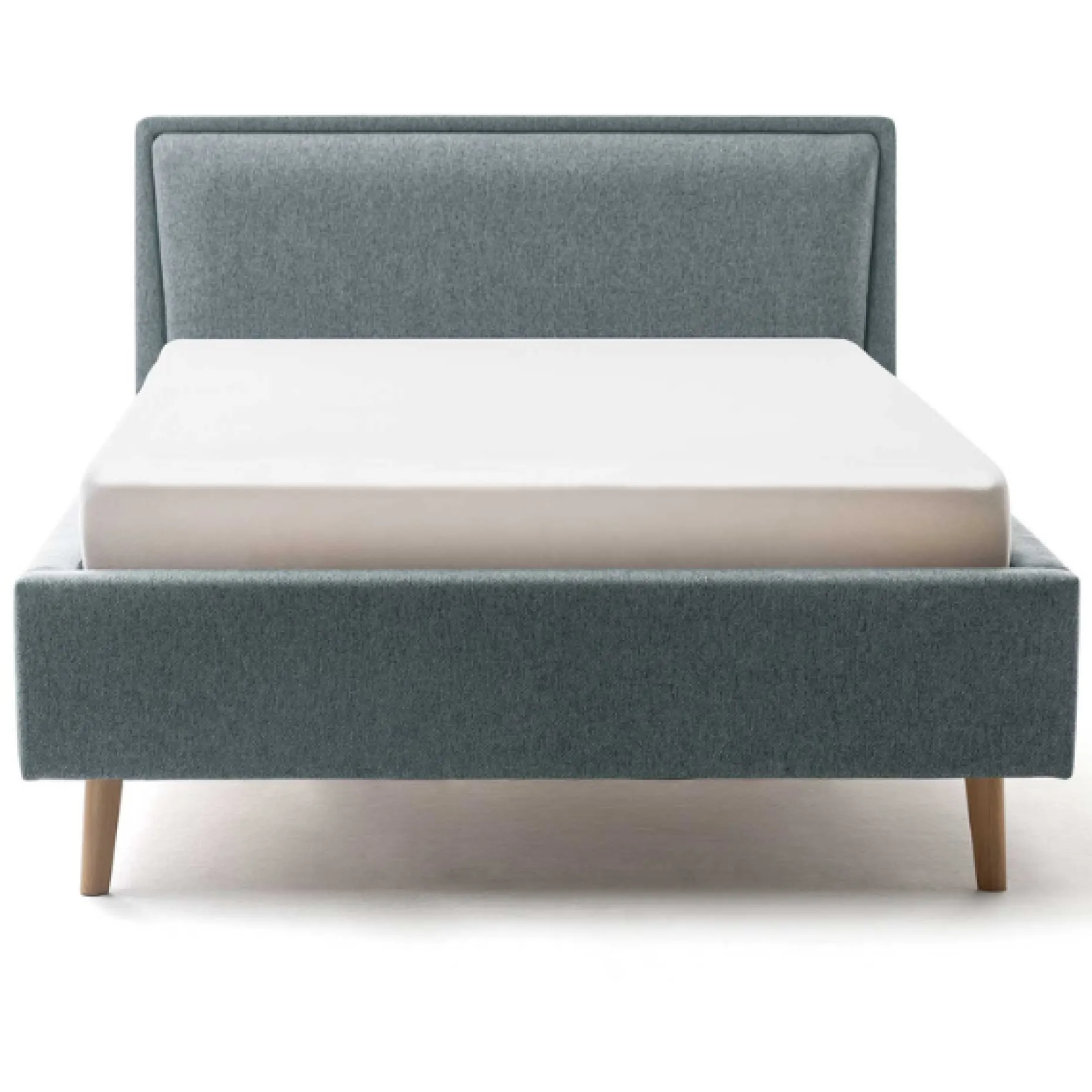Doppelbett Estee 140x200 mit Stauraum - blau/eiche