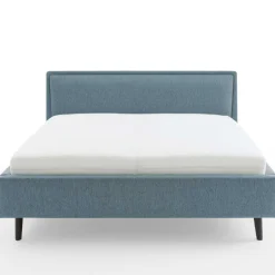 Doppelbett Estee 160x200 mit Stauraum - blau/schwarz
