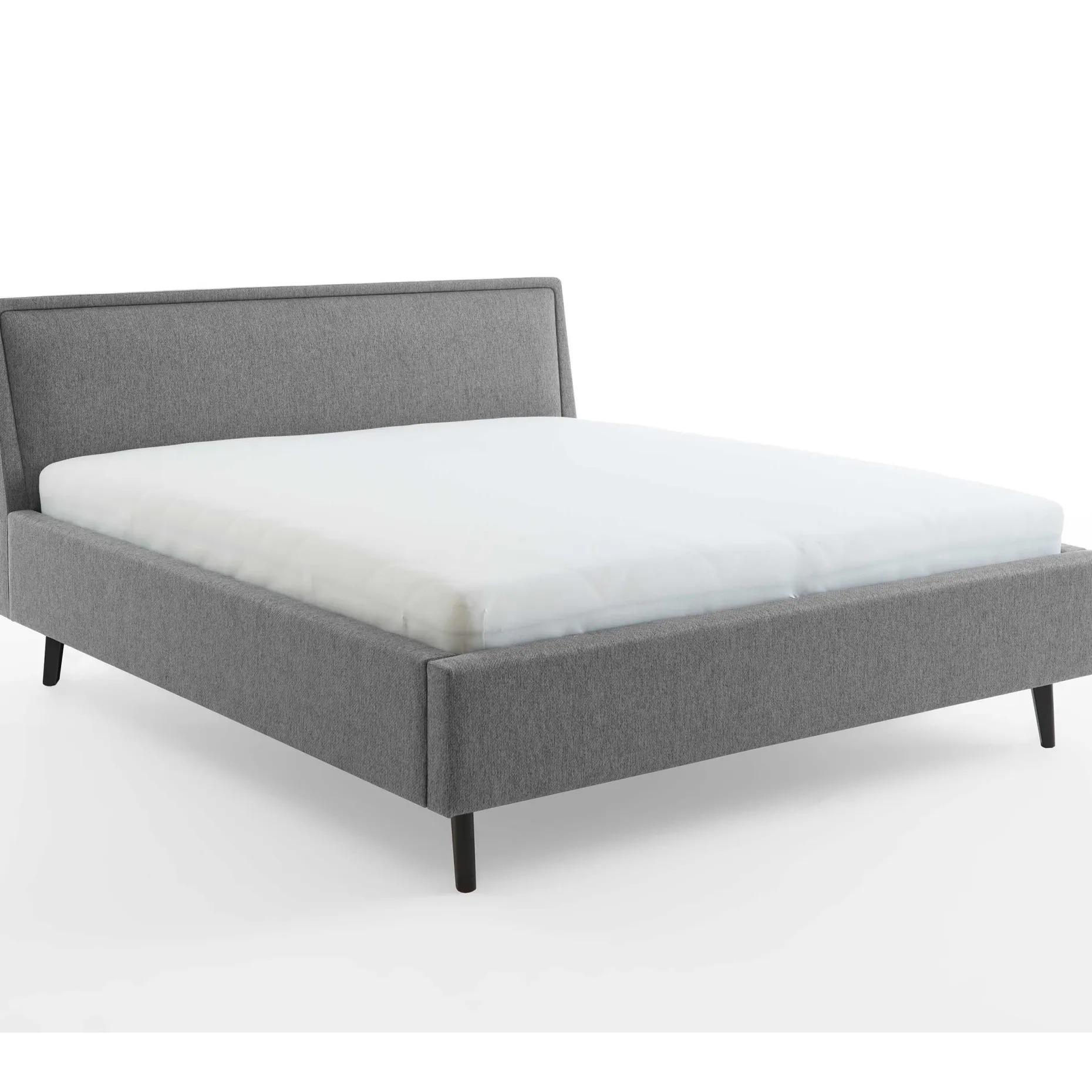 Doppelbett Estee 180x200 mit Stauraum - grau/schwarz