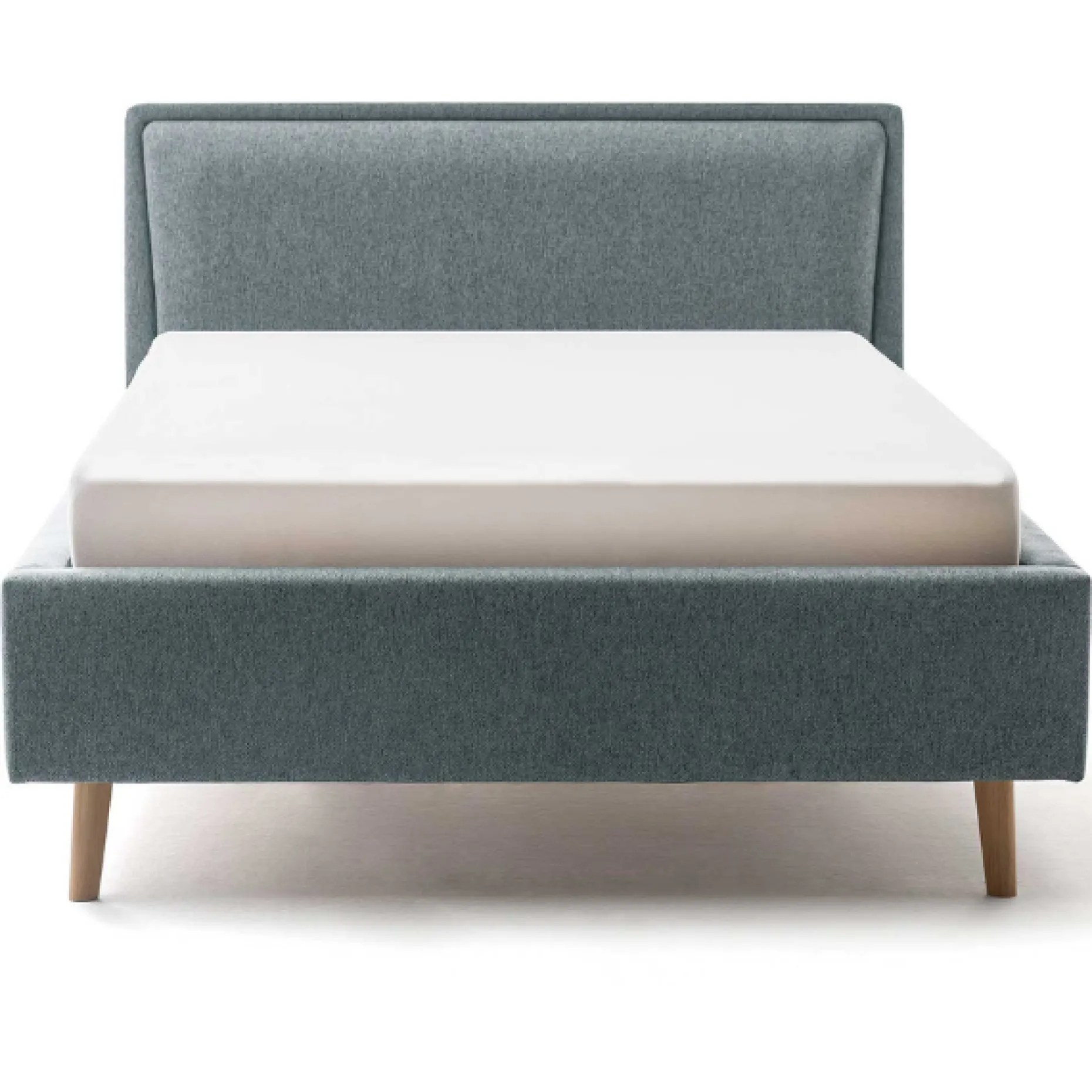 Doppelbett Estee 160x200 mit Stauraum - blau/Eiche