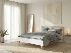 Doppelbett Hardy 160x200 - Molke/Eiche