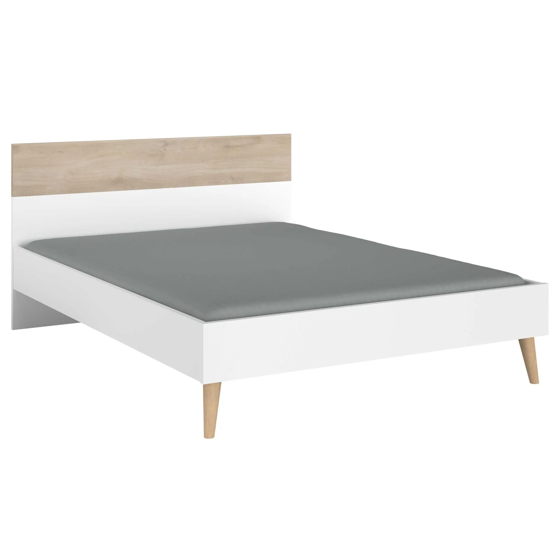 Doppelbett Hardy 160x200 - Molke/Eiche