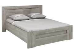 Doppelbett Hayden mit Schublade 140x190 - Eiche hellgrau