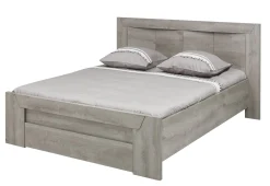 Doppelbett Hayden mit Schublade 140x200 - Eiche hellgrau