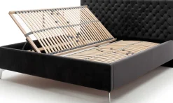 Doppelbett Janice mit Stauraum 180x200cm - schwarz