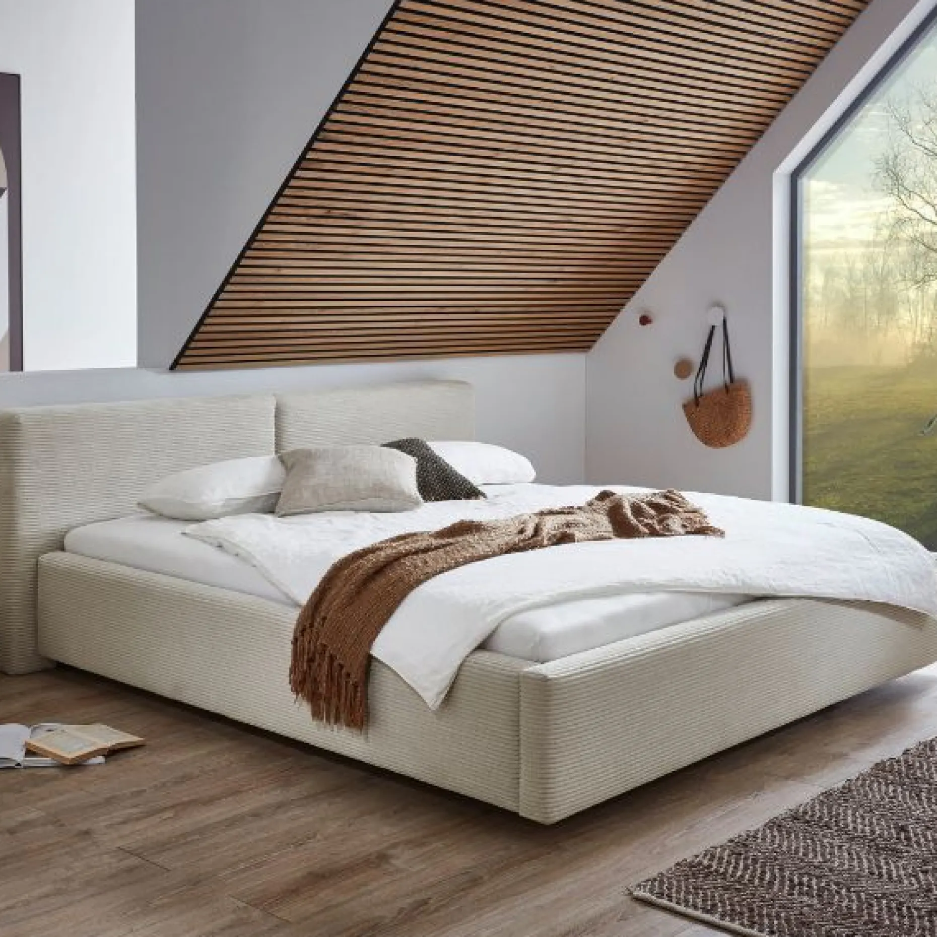 Doppelbett Kubrik | 160 x 200 cm | Beige