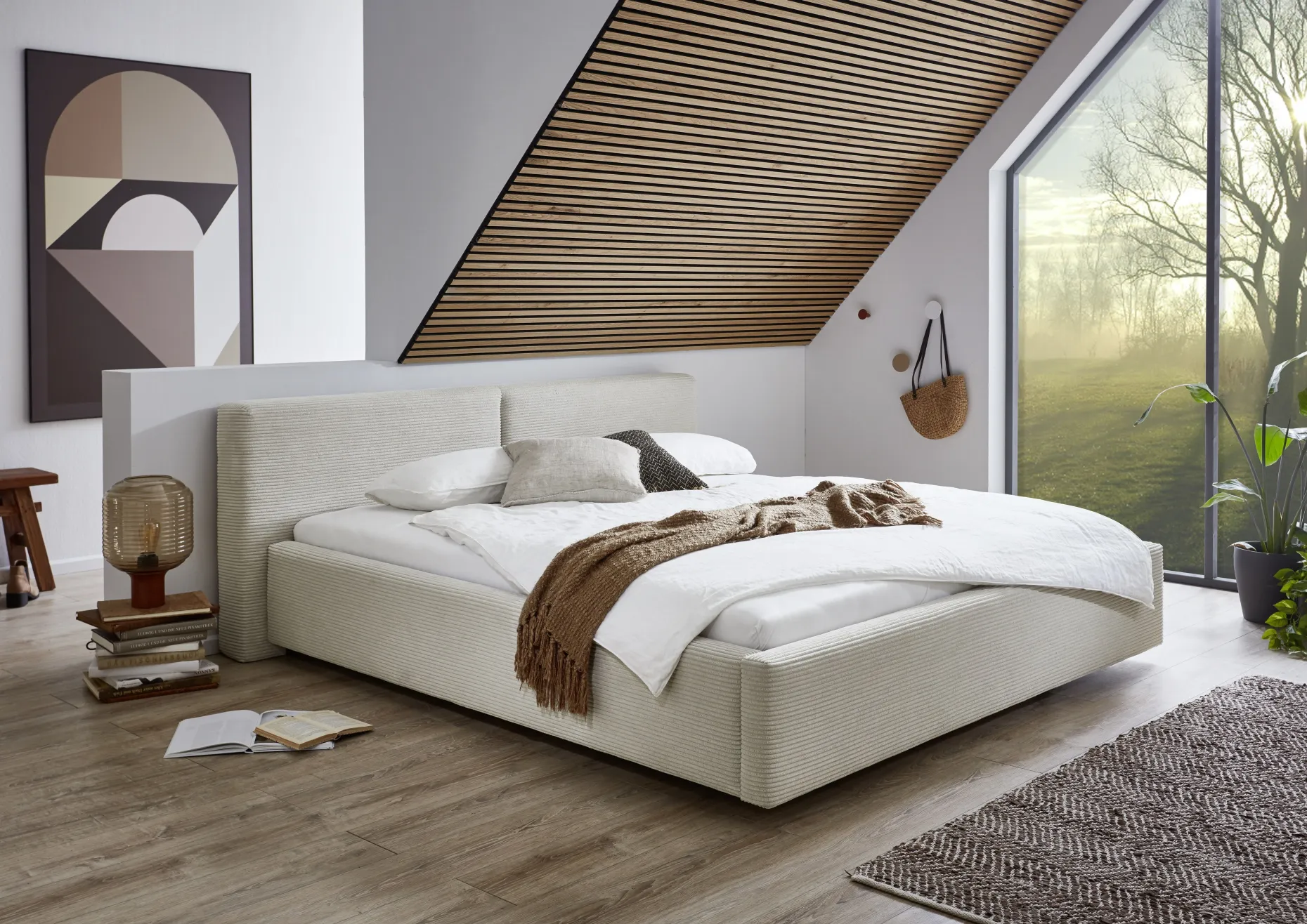 Doppelbett Kubrik | 160 x 200 cm | Beige