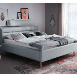 Doppelbett Laika 160x200cm mit Stauraum - blau