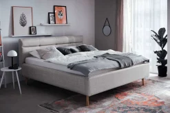 Doppelbett Laika 160x200cm mit Stauraum - grau