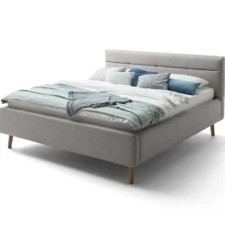 Doppelbett Laika 180x200cm mit Stauraum - grau