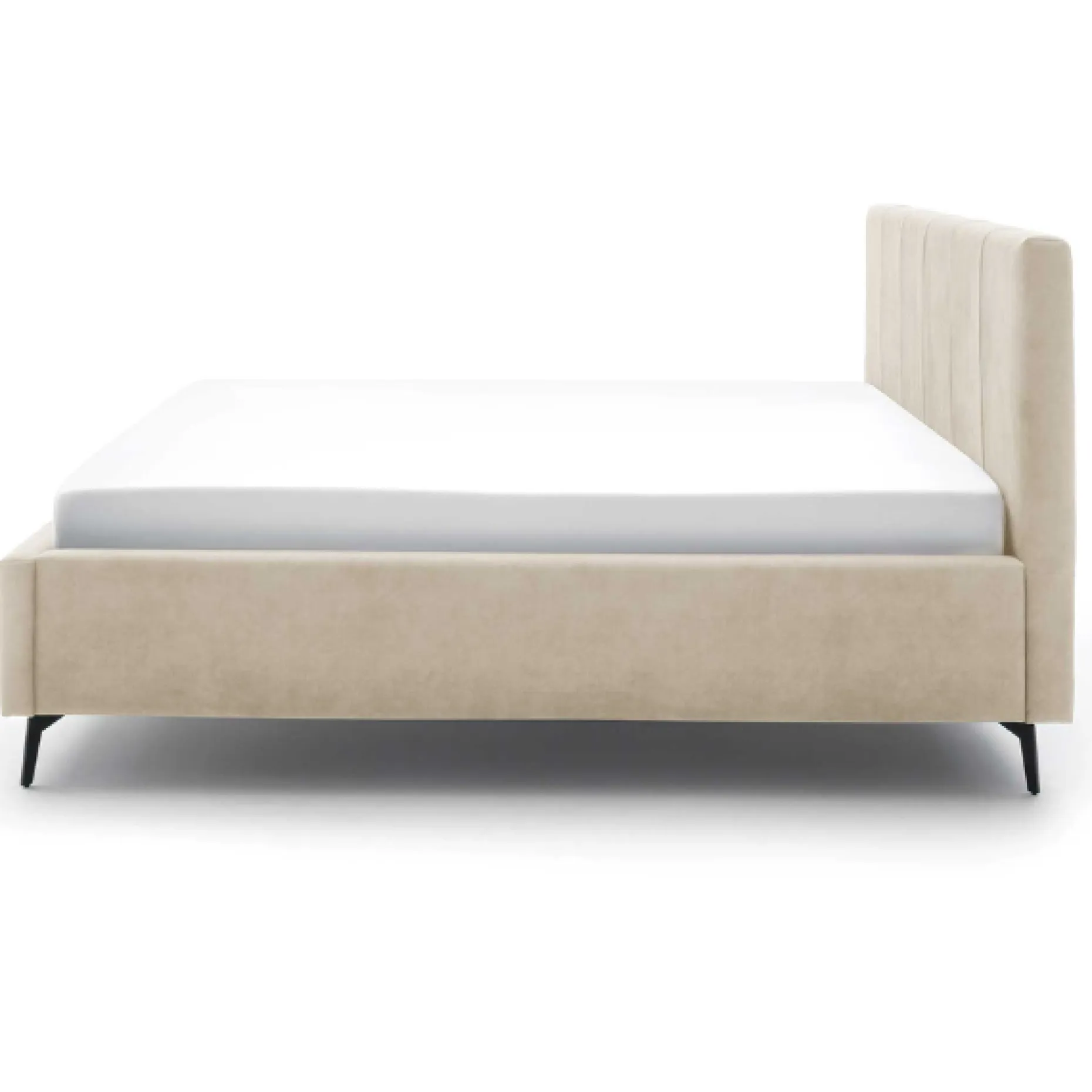 Doppelbett Lizzie 160x200cm mit Stauraum - beige