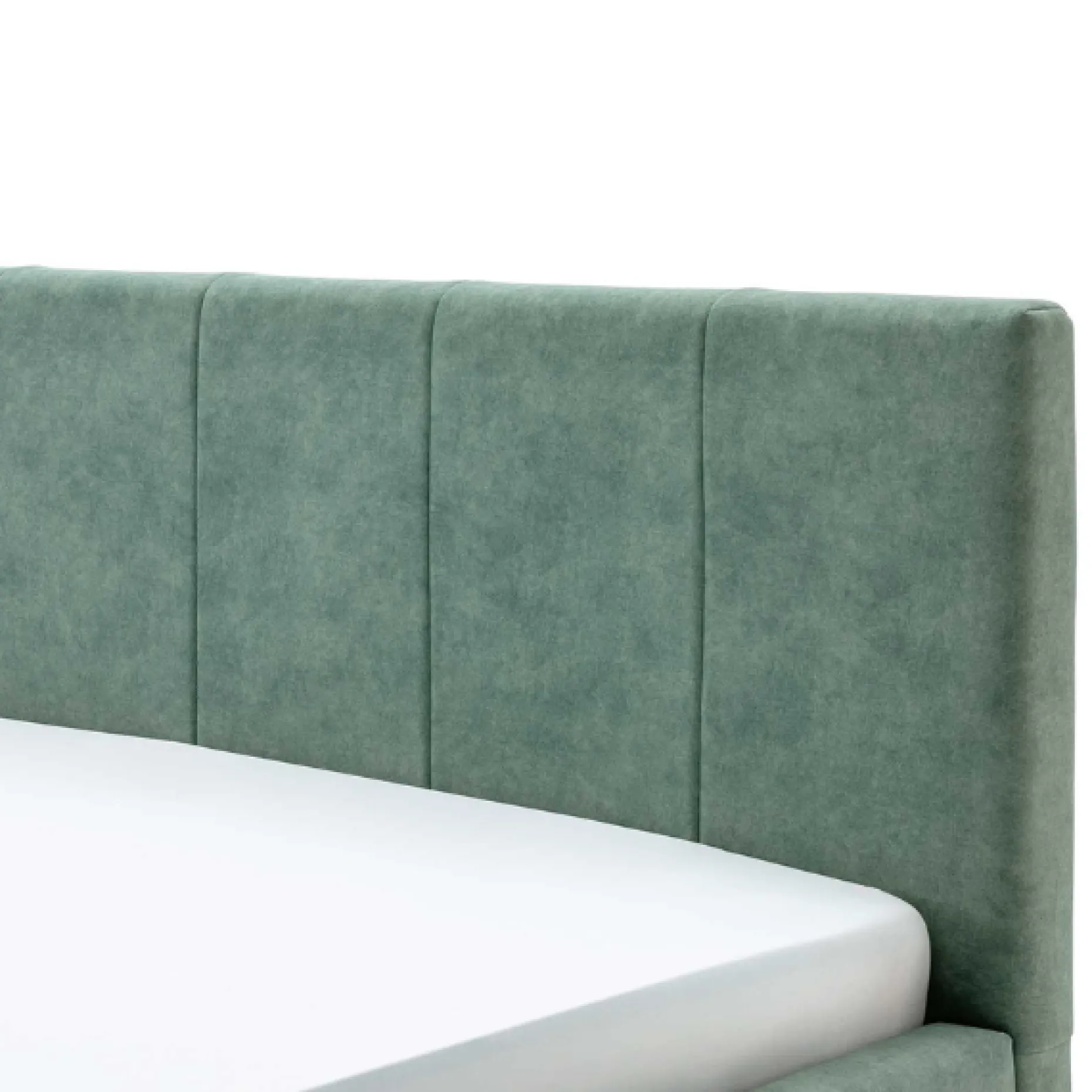 Doppelbett Lizzie 160x200cm mit Stauraum - grün