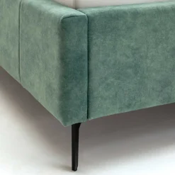 Doppelbett Lizzie 160x200cm mit Stauraum - grün