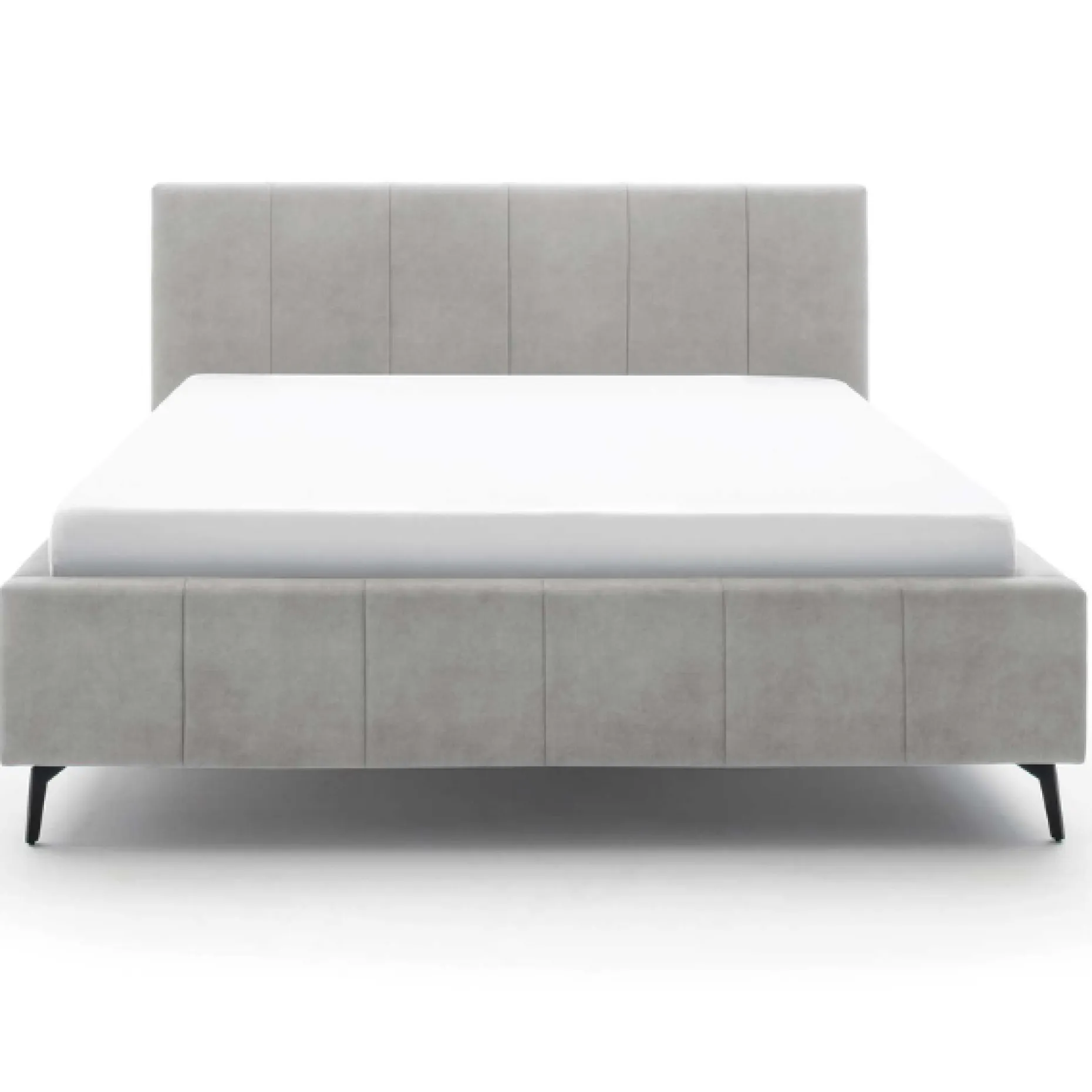 Doppelbett Lizzie 160x200cm mit Stauraum - grau