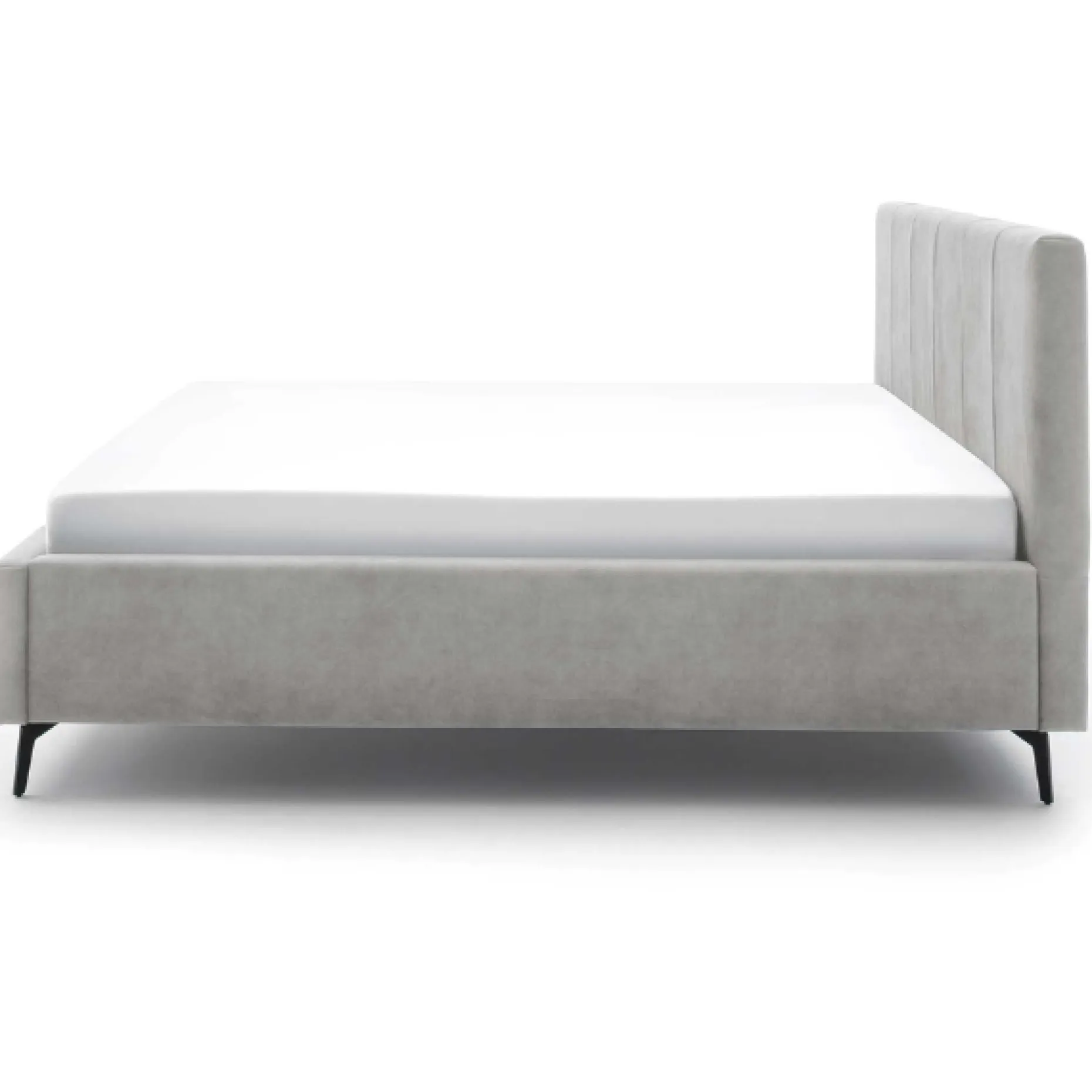 Doppelbett Lizzie 160x200cm mit Stauraum - grau