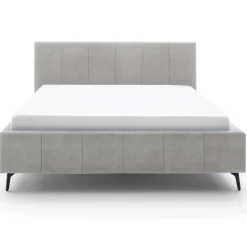 Doppelbett Lizzie 180x200cm mit Stauraum - grau