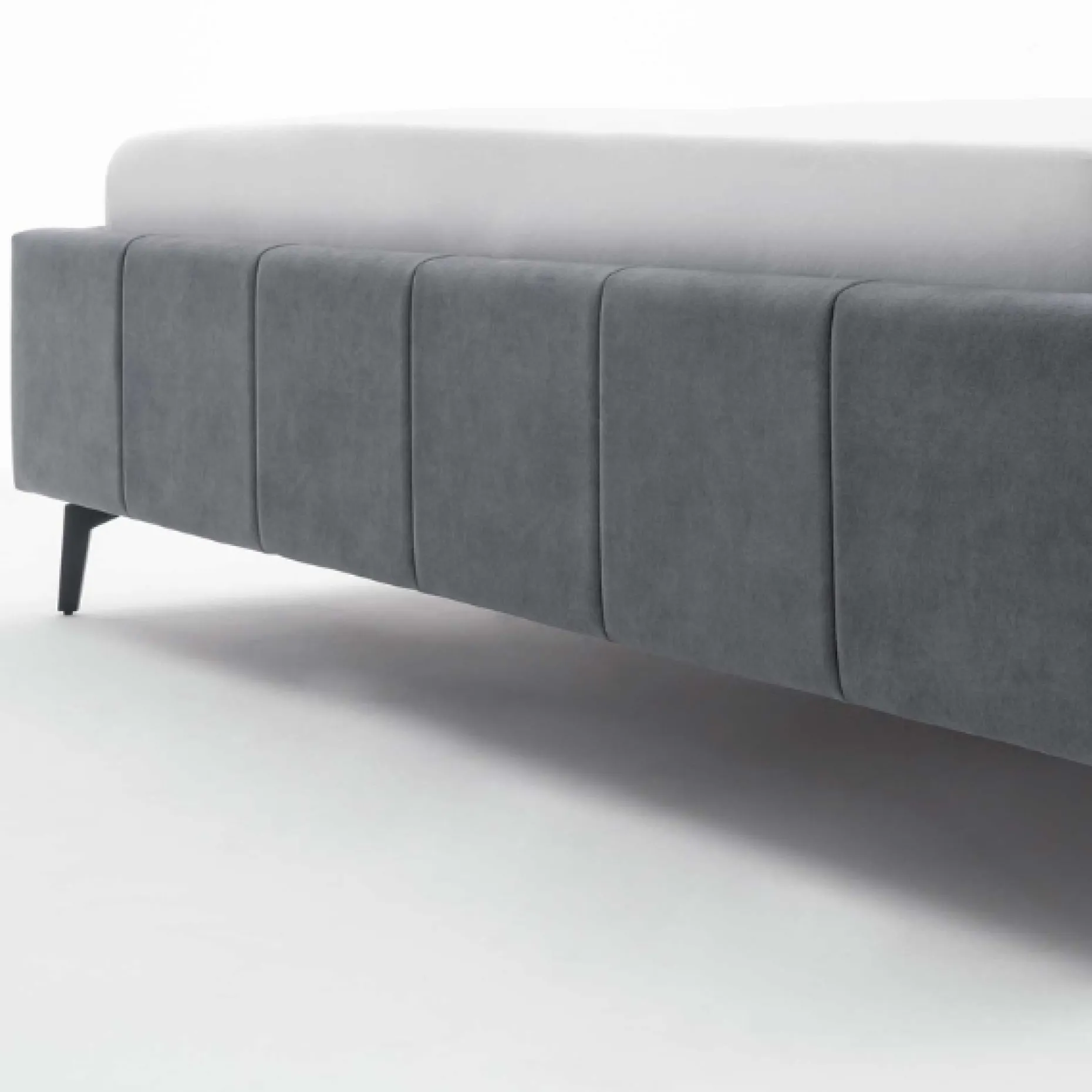 Doppelbett Lizzie 160x200cm mit Stauraum - anthrazit