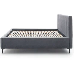 Doppelbett Lizzie 180x200cm mit Stauraum - anthrazit