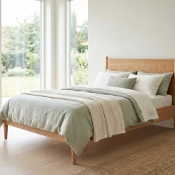 Doppelbett Loft - 140x200cm - mit Lattenrost - massiver Eiche