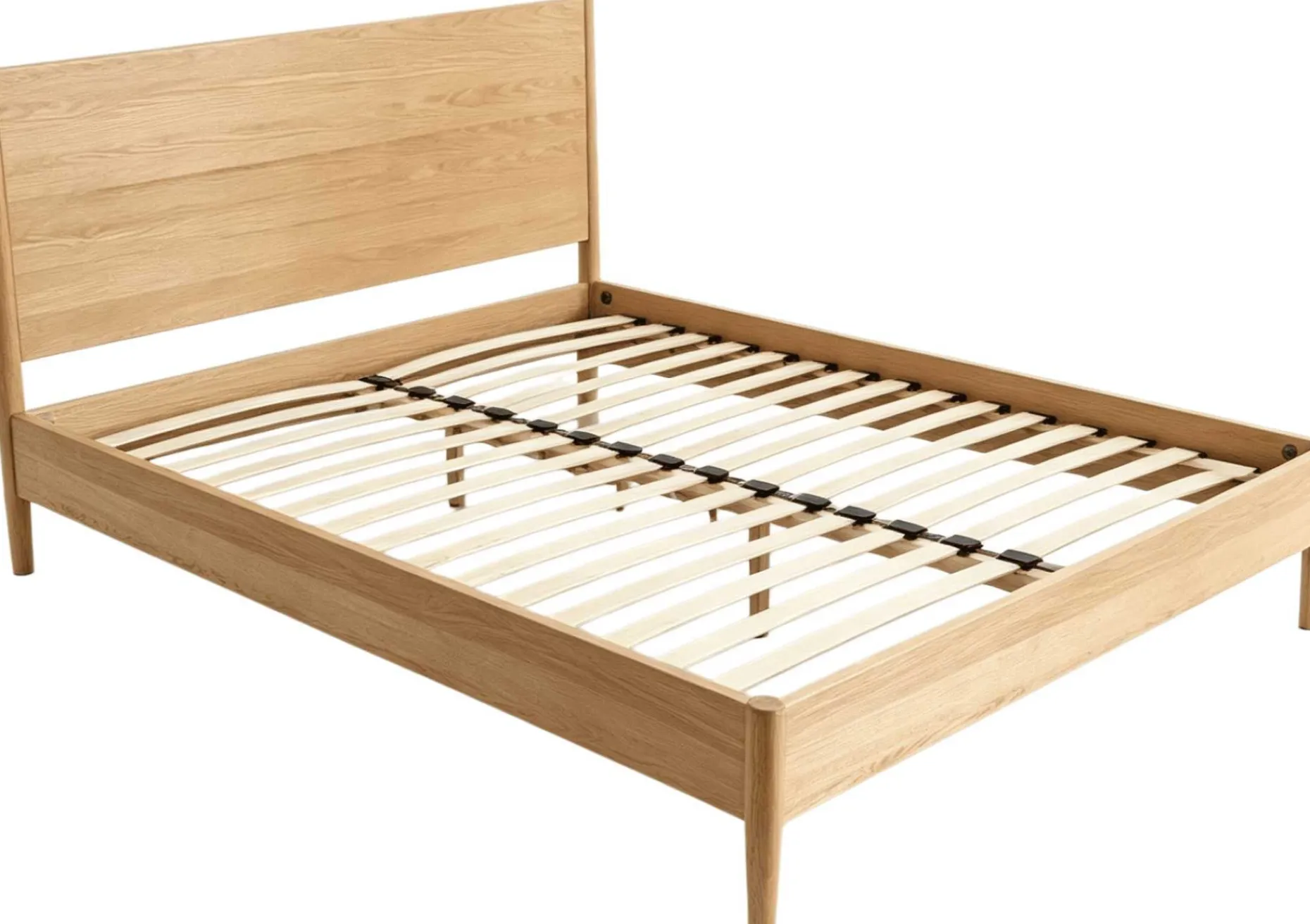 Doppelbett Loft - 140x200cm - mit Lattenrost - massiver Eiche