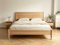 Doppelbett Loft - 140x200cm - mit Lattenrost - massiver Eiche