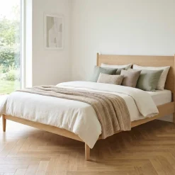 Doppelbett Loft - 160x200cm - mit Lattenrost - massiver Eiche