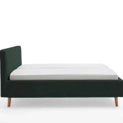 Doppelbett Madras 180x200cm Rippensamt - dunkelgrün