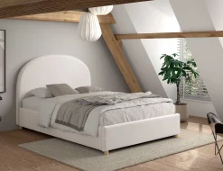 Doppelbett Maeva mit Nachttischen - 140x200cm - mit Stauraum - weiß