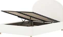 Doppelbett Maeva mit Nachttischen - 140x200cm - mit Stauraum - weiß