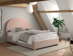 Doppelbett Maeva - 140x200cm - mit Lagerung - rosa