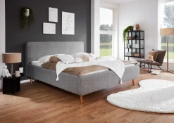 Doppelbett Nielsen | 160 x 200 cm | Grau