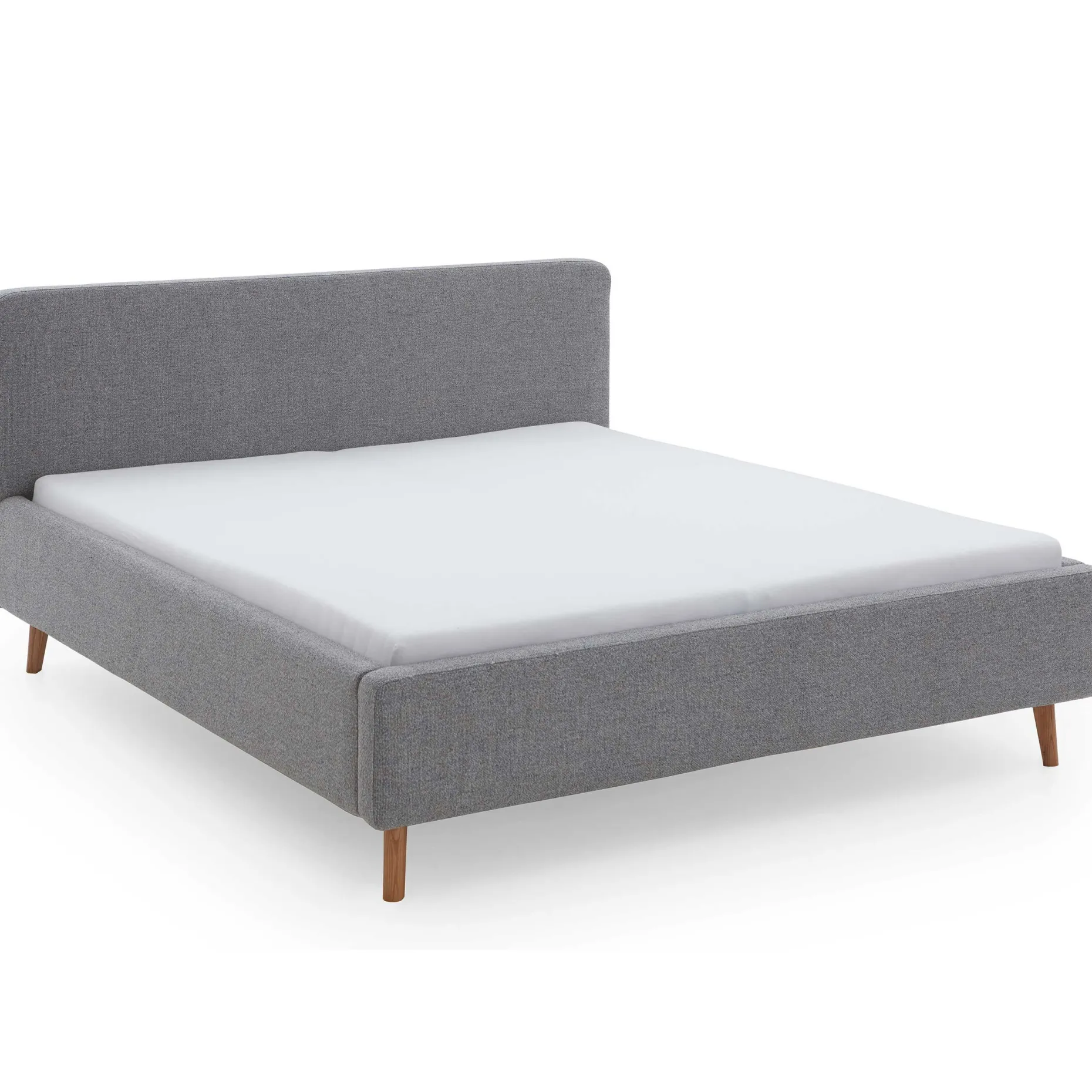Doppelbett Nielsen | 180 x 200 cm | Grau