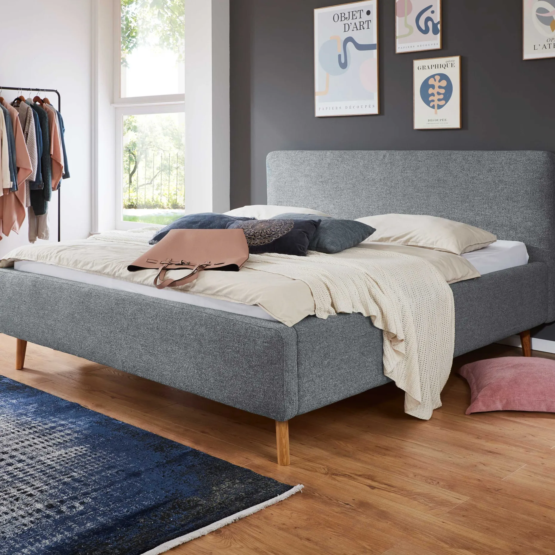 Doppelbett Nielsen | 180 x 200 cm | Türkis