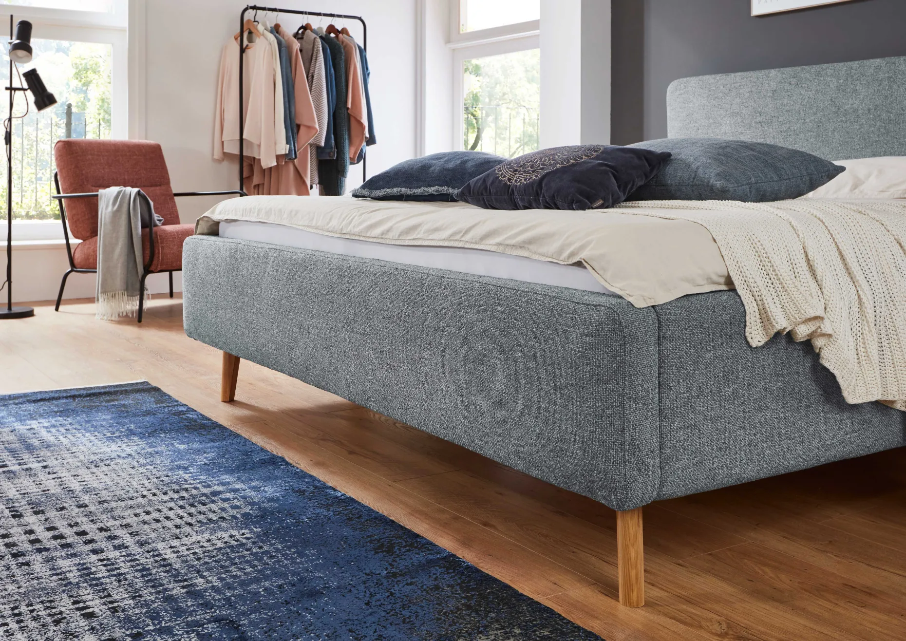 Doppelbett Nielsen | 180 x 200 cm | Türkis