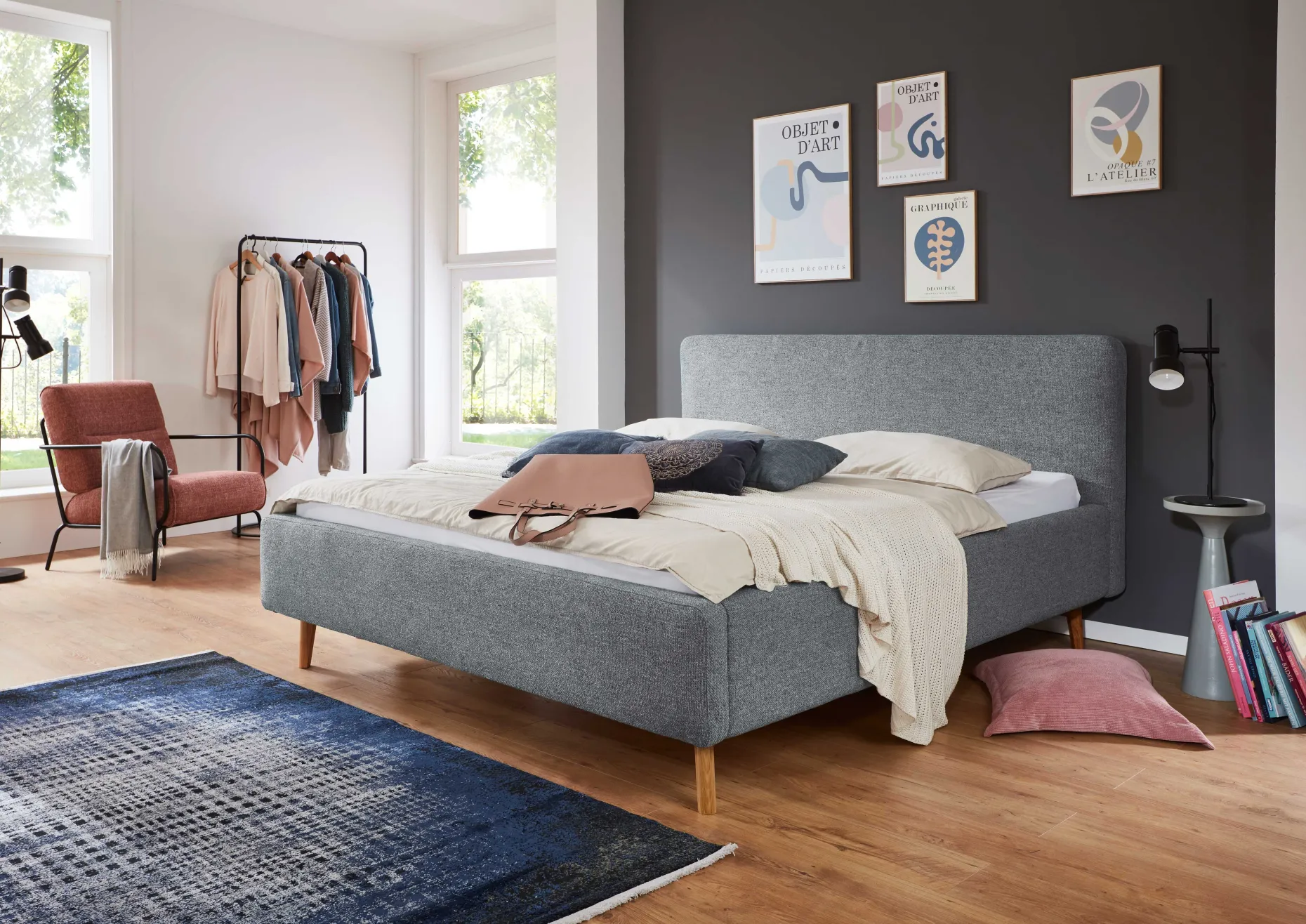 Doppelbett Nielsen | 180 x 200 cm | Türkis