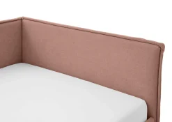 Doppelbett Ollie | Mit Rückenlehne | 140 x 200 cm | Rosa Design
