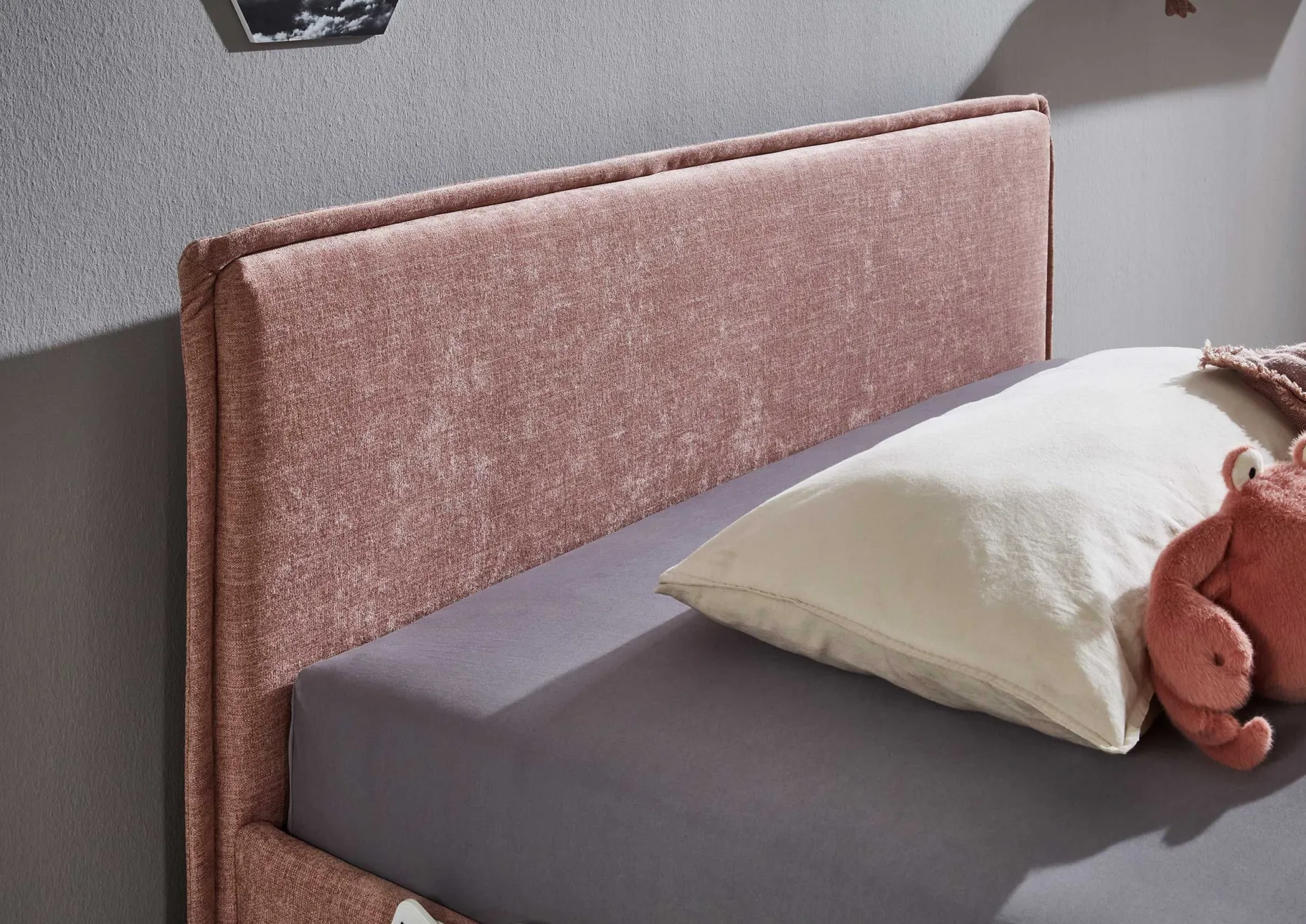Doppelbett Ollie | 140 x 200 cm | Rosa Design